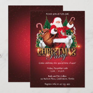 Invitation Soirée de Noël du Père Noël