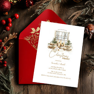 Invitation Soirée de Noël élégante