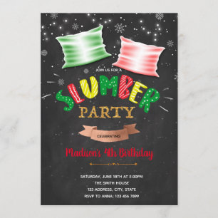 Invitation Soirée de Noël en sommeil