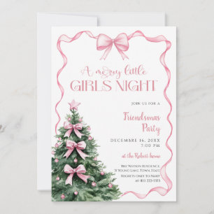 Invitation Soirée de Noël entre filles