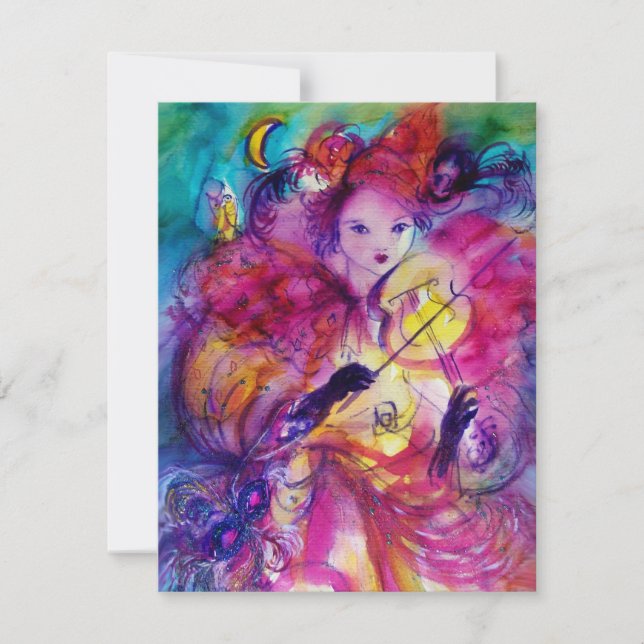 INVITATION SOIRÉE DE NOËL MASQUÉE (Devant)