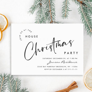 Invitation Soirée de Noël minimaliste élégante