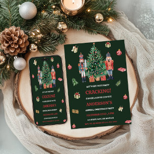 Invitation Soirée de Noël Nutcracker   Festive