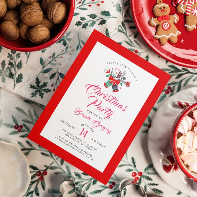 Invitation Soirée de Noël, soirée de bouquet (Créateur téléchargé)