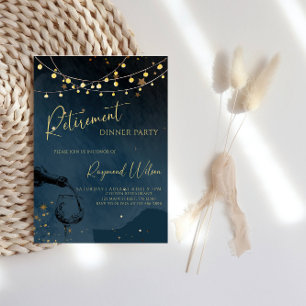 Invitation Soirée de retraite élégante