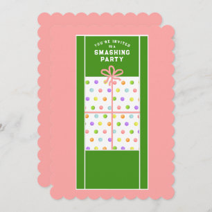 Invitation Soirée de tennis créative