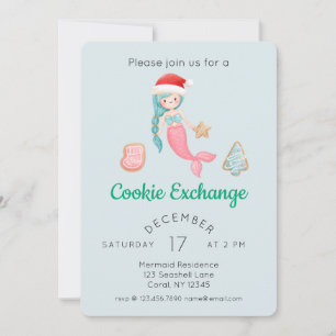 Invitation Soirée d'échange de biscuits de Noël de la mignonn