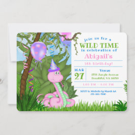 Invitation Soirée des Anniversaires de enfants de la Jungle r