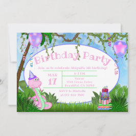 Invitation Soirée des Anniversaires de enfants de la Jungle r