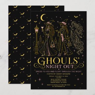 Invitation Soirée des goules Halloween Soirée entre filles