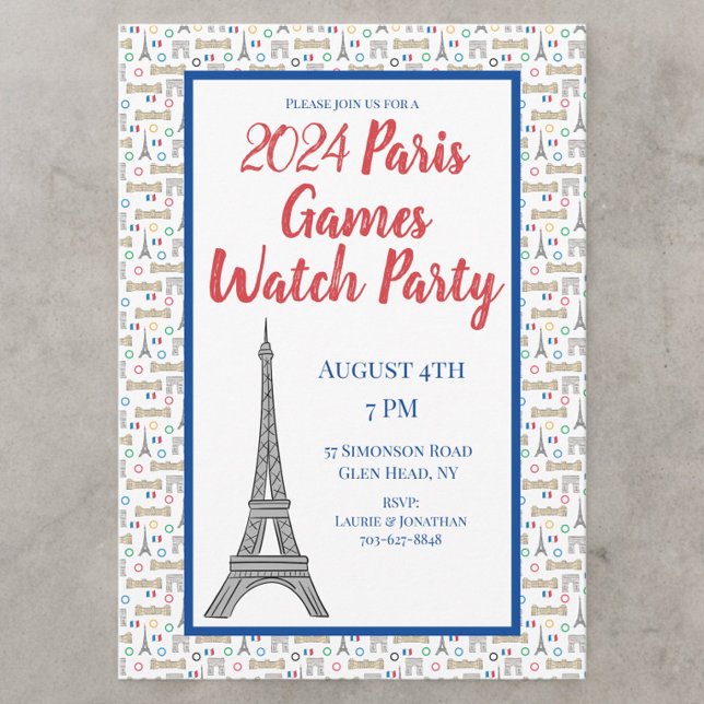 Invitation Soirée d'été des Jeux de Paris 2024 (Créateur téléchargé)