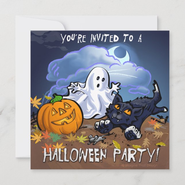 Invitation Soirée d'Halloween (Devant)