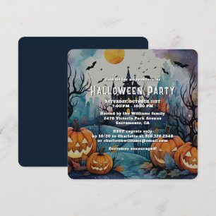Invitation Soirée d'Halloween Éffrayant