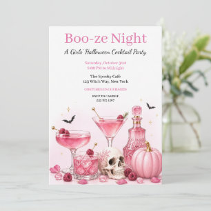 Invitation Soirée d'Halloween entre filles   Cocktail Party R