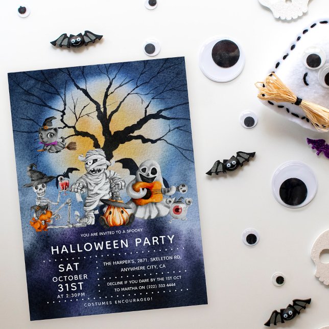 Invitation Soirée d'Halloween pour enfants Spooktacular (Créateur téléchargé)