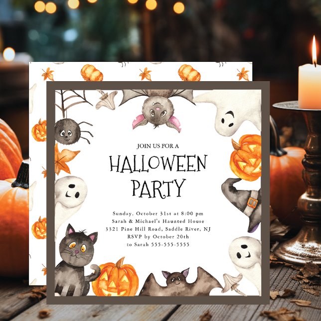Invitation Soirée d'Halloween pour les petits (Créateur téléchargé)