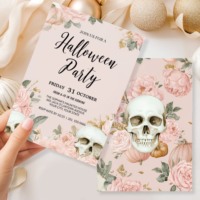 Invitation Soirée d'Halloween romantique (Créateur téléchargé)