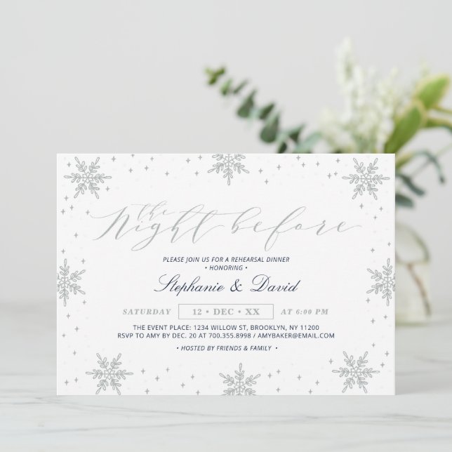 Invitation Soirée d'hiver de l'Argent et de la Marine Dîner d (Debout devant)