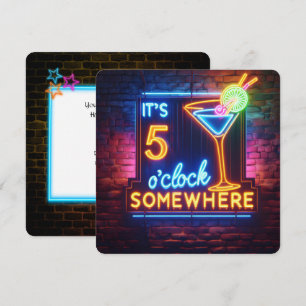 Invitation Soirée d'une bonne heure à cinq heures