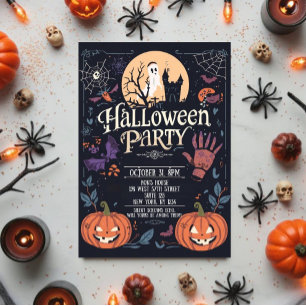 Invitation Soirée effrayante d'Halloween