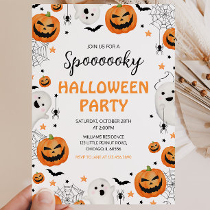 Invitation Soirée effrayante d'Halloween