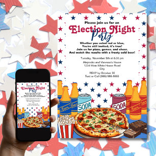 Invitation Soirée électorale Pizza et Bière 2024