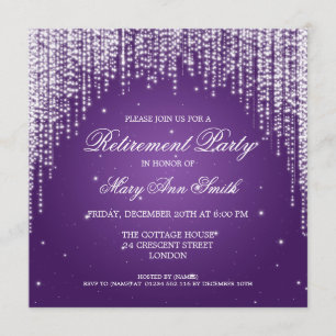Invitation Soirée Elégante de la fête de la retraite