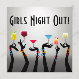 Invitation Soirée entre filles Cocktail Party