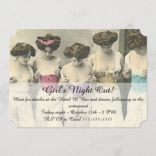 Invitation Soirée entre filles pour inspection