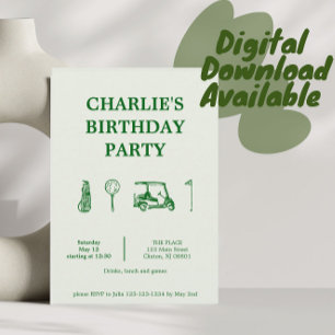 Invitation soirée golf