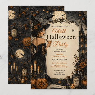 Invitation Soirée Halloween Adulte Gothique