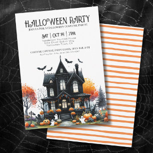 Invitation Soirée Halloween de la Maison Hantée
