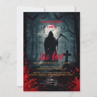 Invitation Soirée Halloween du Faucheur au Clair de Lune : Un