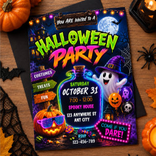 Invitation Soirée Halloween effrayante