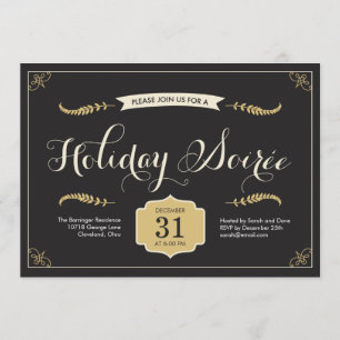 Invitation Soiree Holiday Party