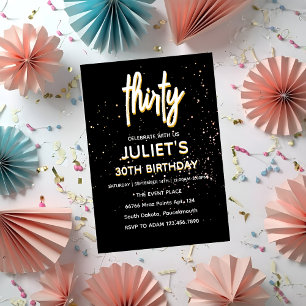 Invitation Soiree minimaliste blanc trente-troisième annivers