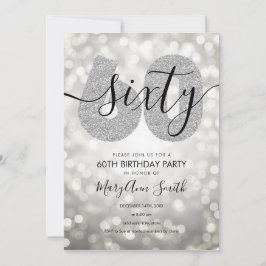 Invitation Soirée moderne et élégante 60e anniversaire