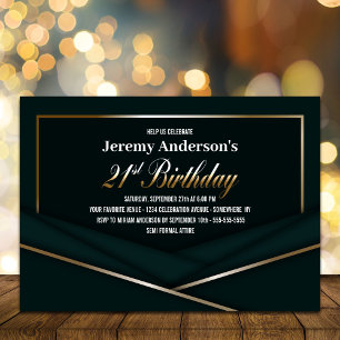 Invitation Soirée oenologique Gold 21e anniversaire