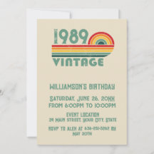 Soirée personnalisée vintage de 35 ans