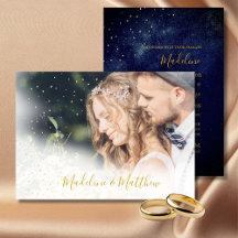 Soirée photo Sky Astral Gold Stars Mariage bleu