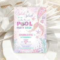 Soirée Piscine de sirènes sous la mer Anniversaire