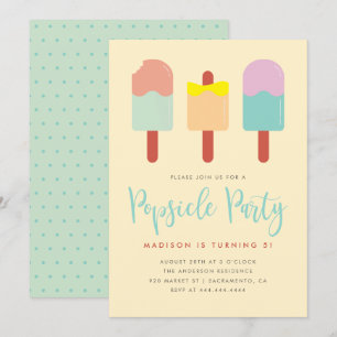 Invitation Soirée populaire colorée doux fête d'été