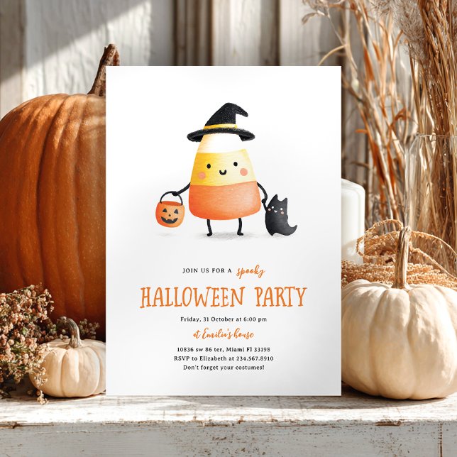 Invitation Soirée pour enfants d'Halloween (Créateur téléchargé)