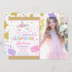 Invitation Soirée pyjamas d'invitation de partie de Sleepover