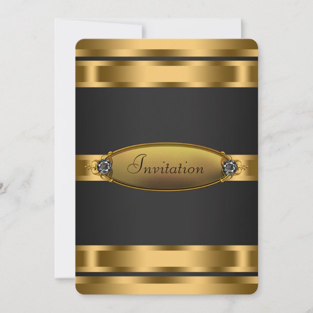 Invitation Soirée Tenue de Soirée (Devant)