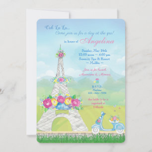 Invitation Soirée Thématique Paris Tour Eiffel, Français