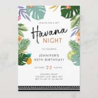 Soirée tropicale à La Havane Douche d'anniversaire