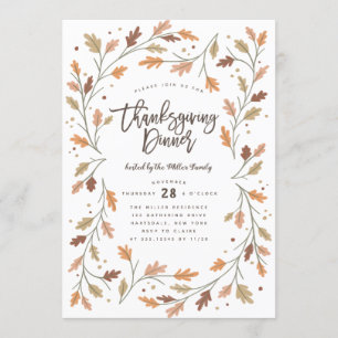 Invitation Soirée Whimsesgiving moderne