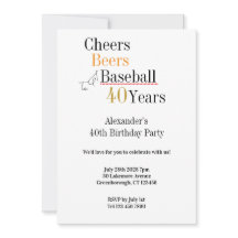 Soirées de baseball et bières 40ème anniversaire