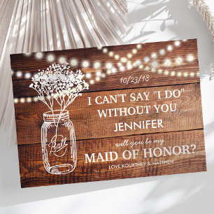 Invitation Sois ma Demoiselle d'Honneur   Demoiselle d'honneu